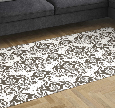 Ornamental flowers vintage vinyl carpet - TenStickers