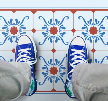 Ornamental Tile tile vinyl rug - TenStickers