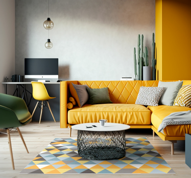 pastel color nordic style scandinavian vinyl rug - TenStickers