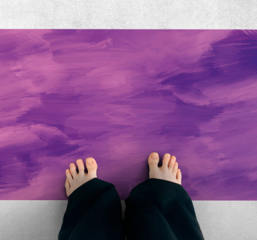 Pastel purple pink oil painting living room carpet - TenStickers