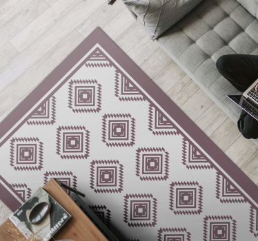 Pink Kilim Pattern ethnic style rugs - TenStickers