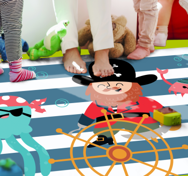 Pirates elements kids vinyl carpet - TenStickers