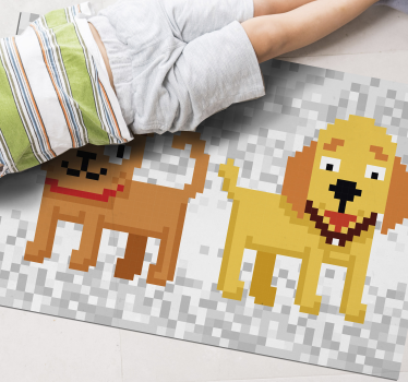 Pixel art pets animal mat - TenStickers