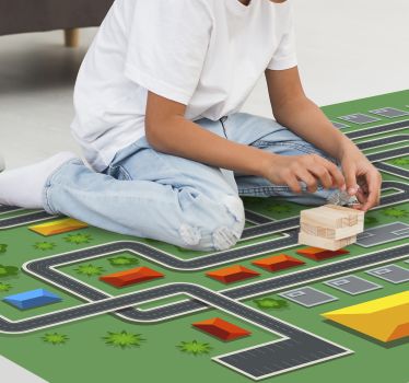 playrug with streets road mat - TenStickers