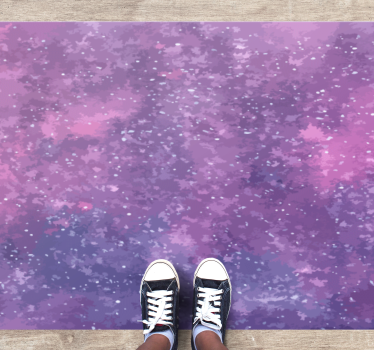 Purple watercolor nebula texture rug - TenStickers