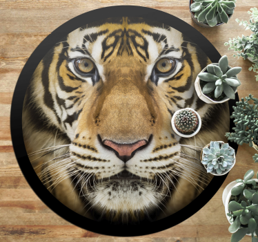 Realistic Tiger animal mat - TenStickers