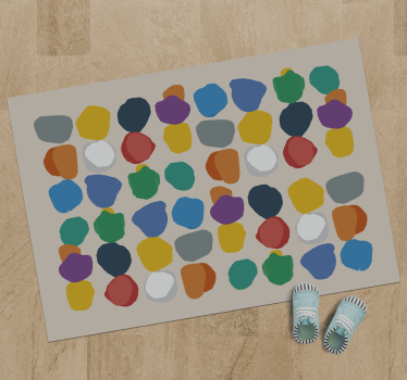 regular paint splashes minimalist carpet - TenStickers