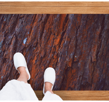 Rustic wood grain effect vinyl flooring - TenStickers