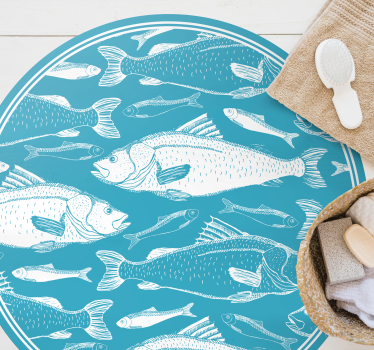 seagrass pattern wood effect vinyl flooring - TenStickers