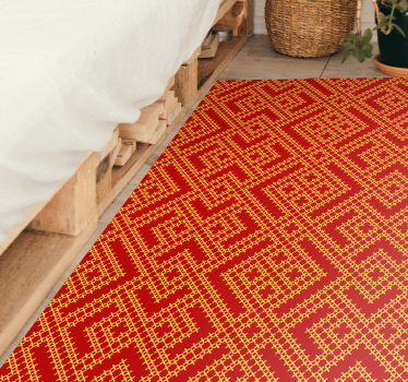 Slavic ornamental pattern rug - TenStickers