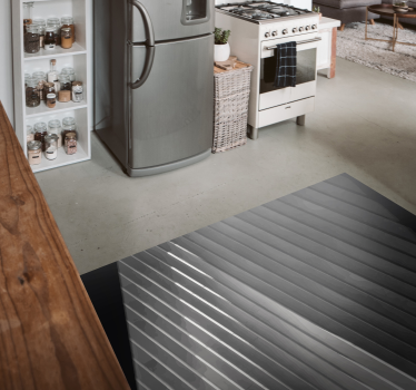Sleek Striped Surface wood vinyl rug - TenStickers