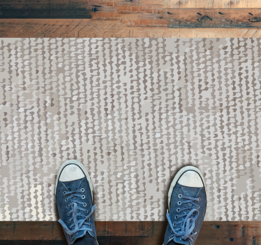 Soft Neutral Pattern bedroom vinyl rug - TenStickers