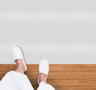 Soft white texture bathroom vinyl rug - TenStickers