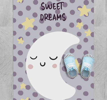 Sweet dreams moon baby mat - TenStickers