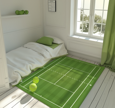 Tennis field  teen vinyl carpet - TenStickers