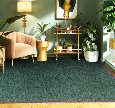 Teplon green and beige minimalist carpet - TenStickers