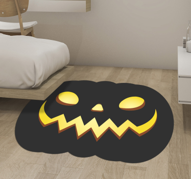 Terrifying halloween pumpkins living room rug - TenStickers