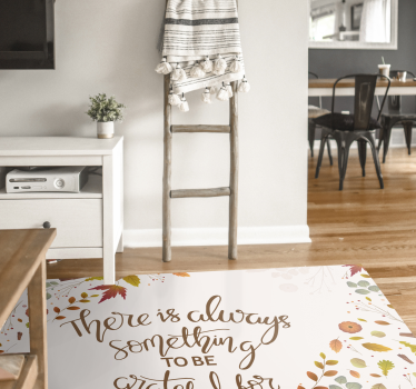 There's always something to be grateful for bespoke rugs - TenStickers