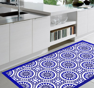 Tiles blue tones tile mat - TenStickers