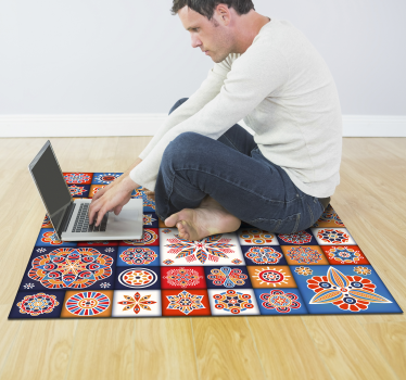 tiles mosaic vinyl carpet - TenStickers