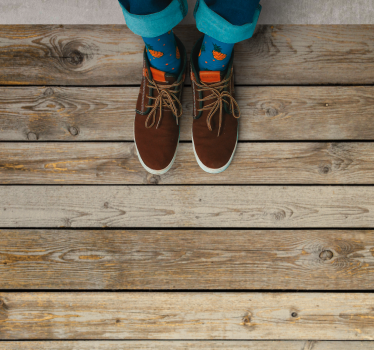 Various different wooden planks texture rug - TenStickers