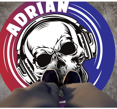 Videogame skull mask bedroom carpet - TenStickers