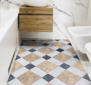 Vintage Mable pattern retro rug - TenStickers
