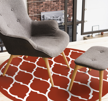 Vintage tile design retro rug - TenStickers