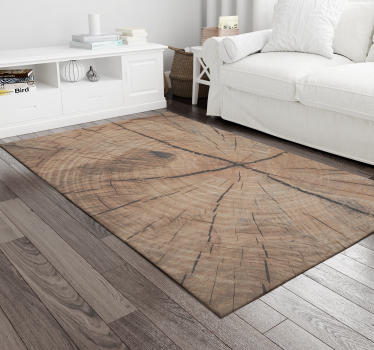 Vintage trunk wood vinyl rug - TenStickers