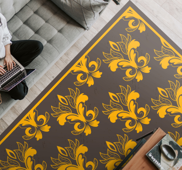 VINTAGE VINYL FLOOR CLOTHS retro rug - TenStickers