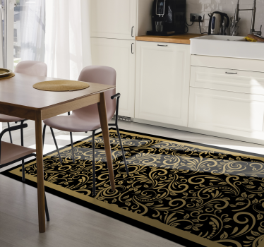Vintage vinyl rug retro rug - TenStickers