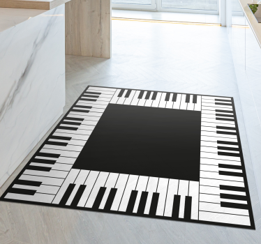 Vinyl rug kitchen piano contemporary rugs - TenStickers