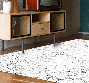 White broken concrete stone vinyl flooring - TenStickers