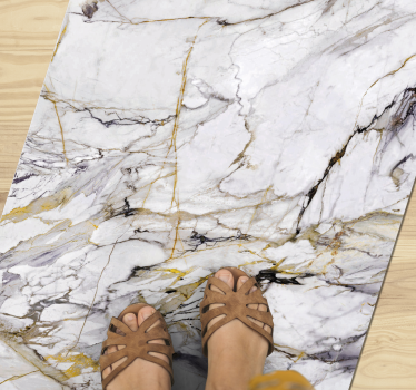 White stone stone flooring - TenStickers