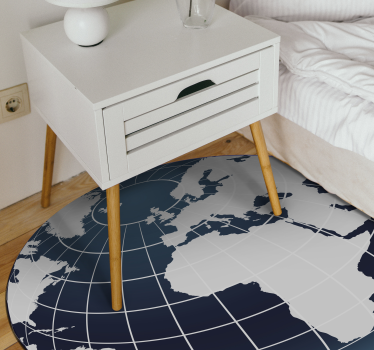 With meridians vinyl map rug - TenStickers