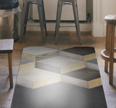 Wooden plank 3d hole texture wood effect vinyl flooring - TenStickers