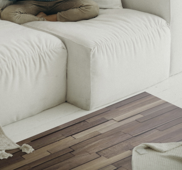 Wooden plank 3d texture wood effect vinyl flooring - TenStickers