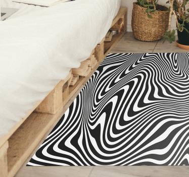 Zebra 3D Effect animal print carpet - TenStickers