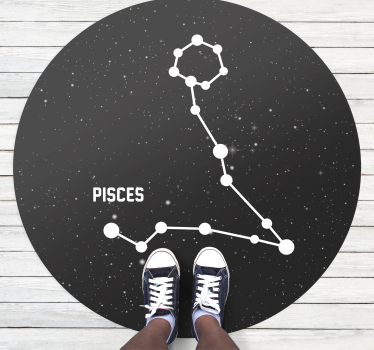 Zodiac sign Pisces contemporary rugs - TenStickers