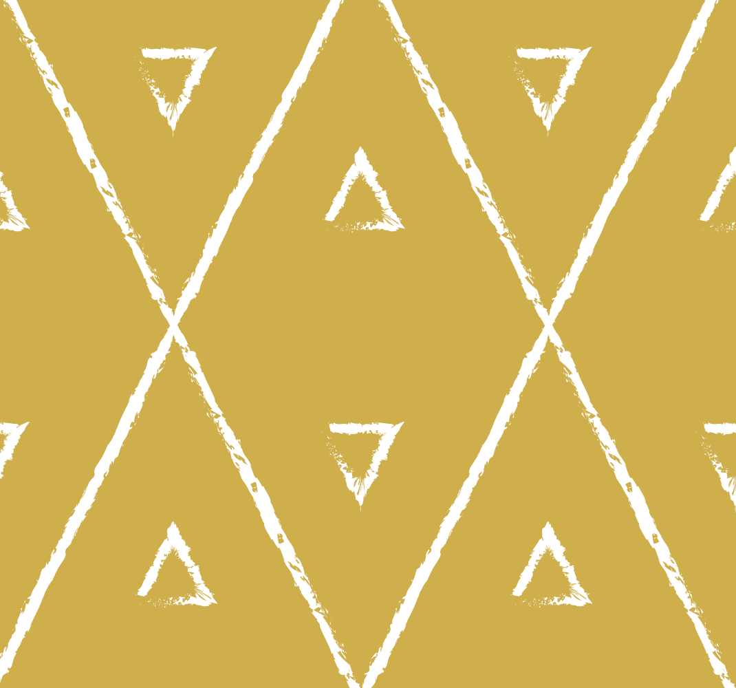 Geometric rhombus pattern yellow vinyl rug - TenStickers