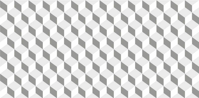 grey cubes kitchen vinyl rug - TenStickers