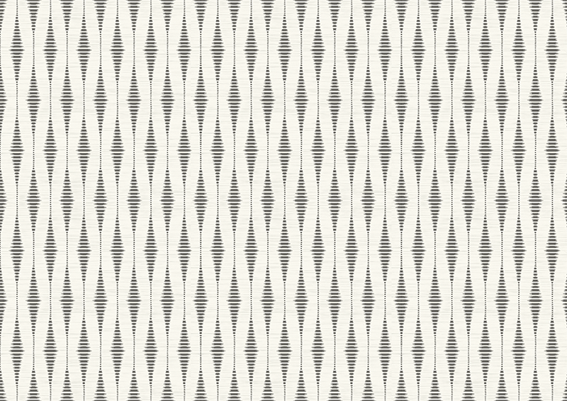 "Rabaul Ikat" grey and beige modern vinyl rug - TenStickers
