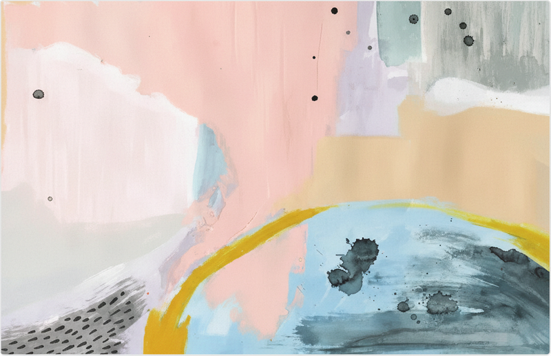 Colorful art living room vinyl rug - TenStickers