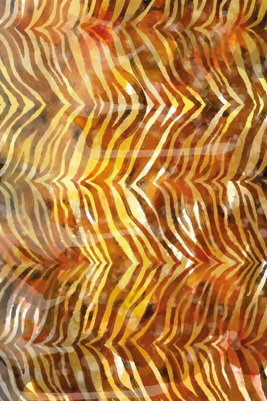 Animal vinyl rug zebra watercolor texture - TenStickers
