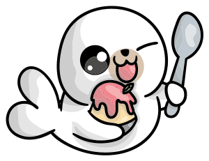 Animal vinyl rug anime baby seal - TenStickers