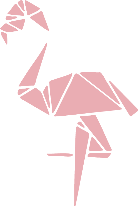 Animal vinyl rug stylish flamingo pattern - TenStickers