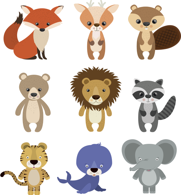 Animal vinyl rug decorative box - TenStickers