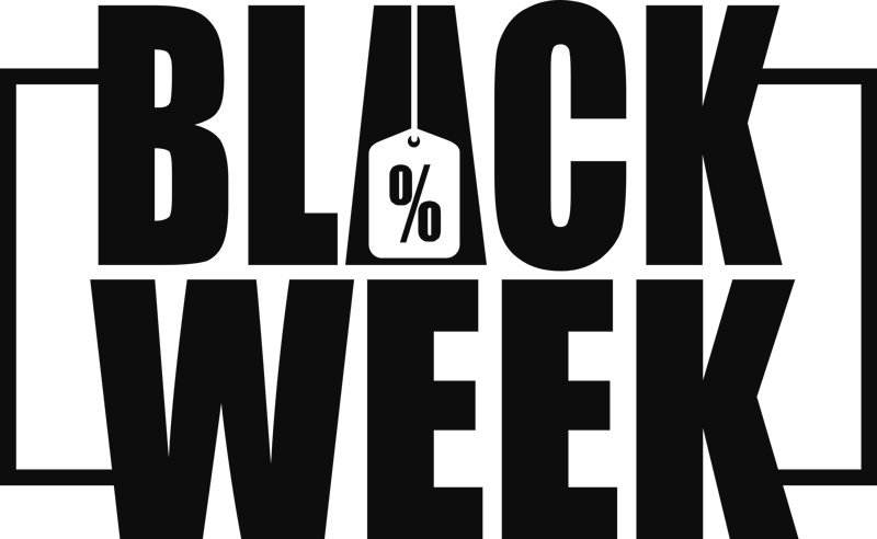 Black friday vinyl rug for window display - TenStickers