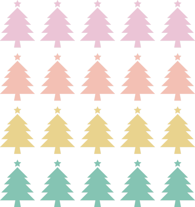Christmas vinyl rug christmas tree print rug - TenStickers