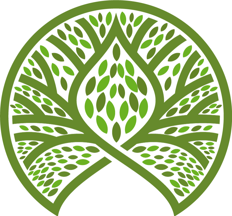 Flower vinyl rug with leafy nature design - TenStickers